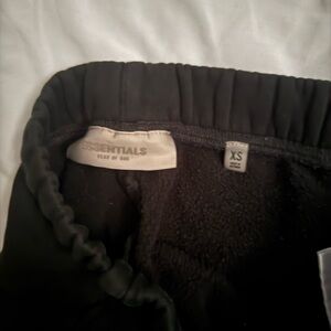 Essentials Kids Black Fleece Joggers